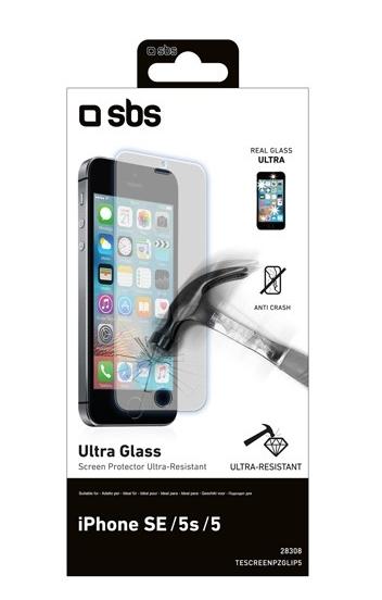 Szkło hartowane SBS Ultra Glass Screen Protector TESCREENPZGLIP5 iPhone SE/5S/5