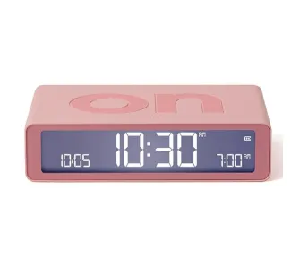 Budzik Lexon Flip Classic Pink LR157P4 Różowy