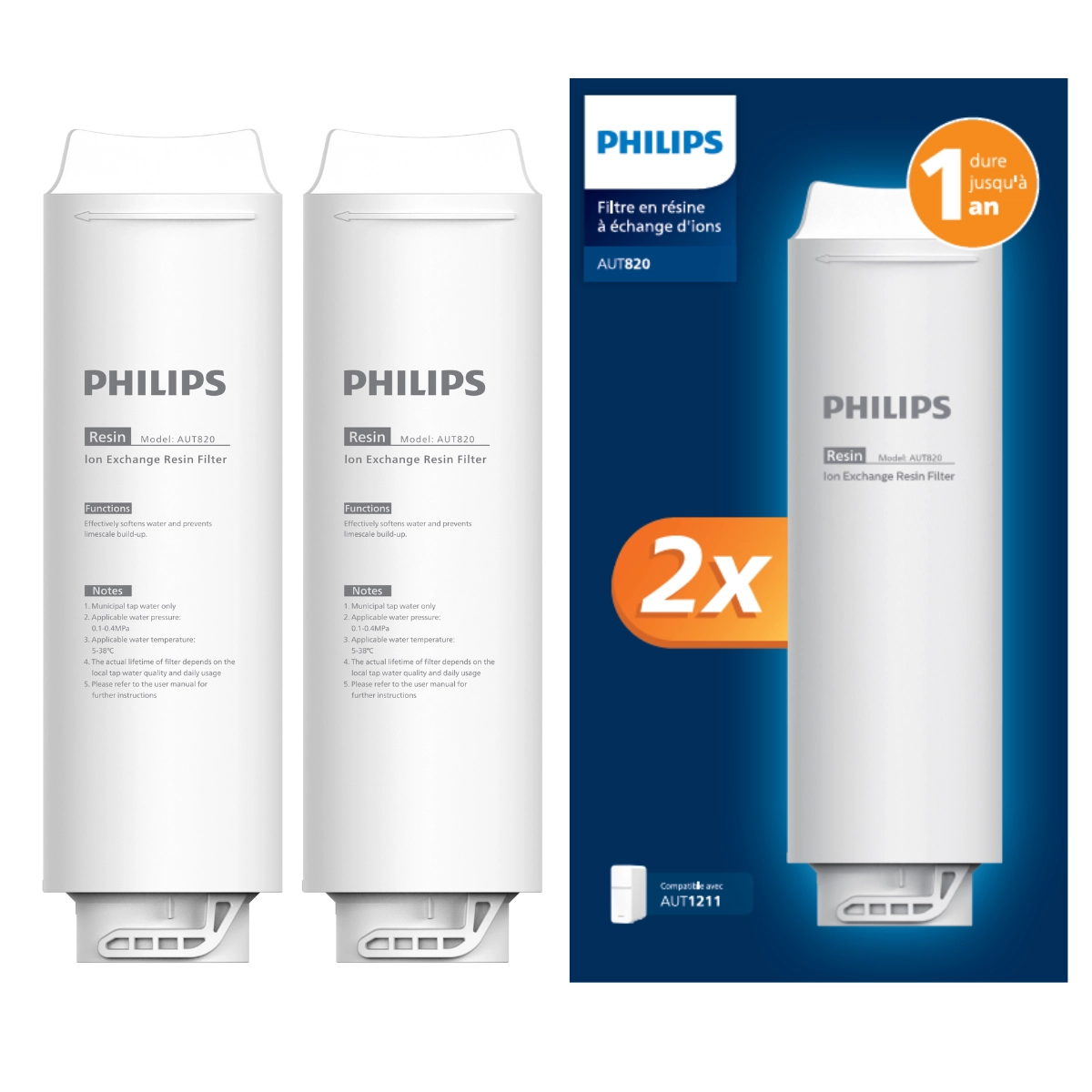 Zestaw wkładów Philips AUT820/10