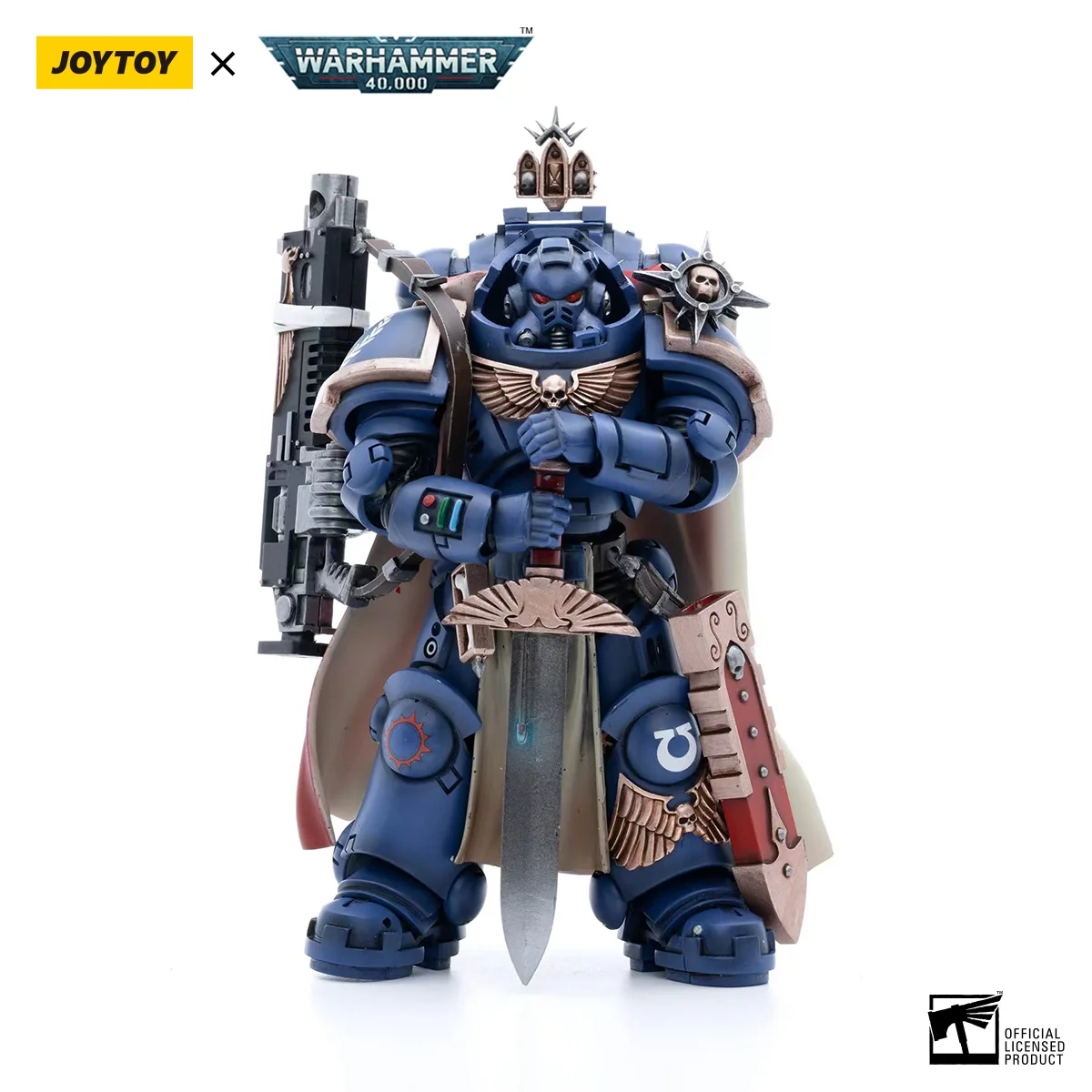 Figurka Joy Toy Warhammer 40k Ultramarines Captain with Master-Crafted Heavy Bolt Rifle