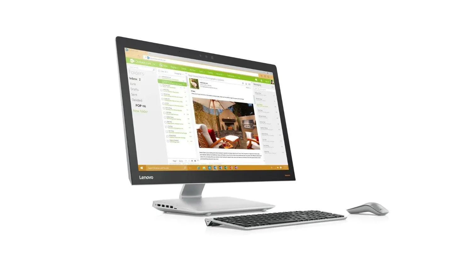 Komputer Lenovo IdeaCentre 910 i7-6700T 27" 16GB RAM 1TB + 256 Dysk GTX950A -Win10 Srebrny