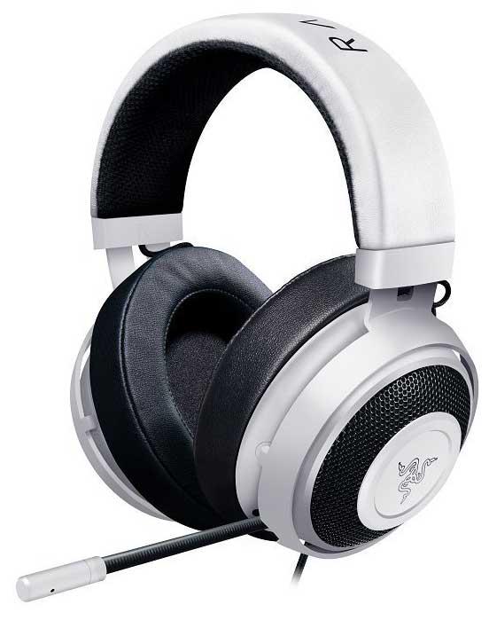 Słuchawki przewodowe z mikrofonem Razer Kraken Pro V2 Oval - biały