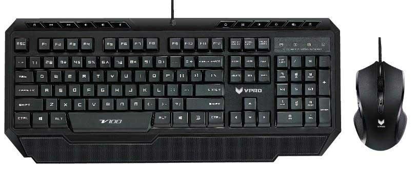 Zestaw Rapoo VPRO V100 (czarny)
