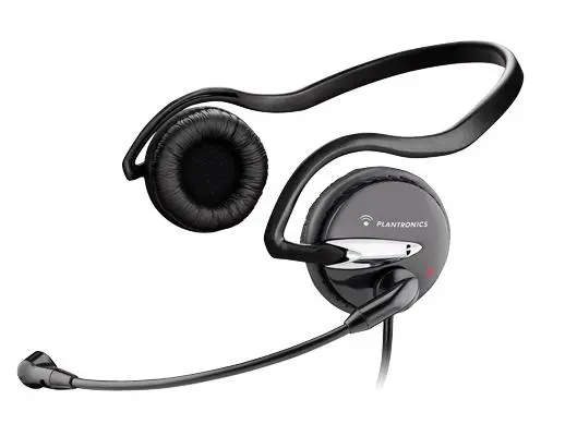 Słuchawki przewodowe z mikrofonem Plantronics Audio 345 Nauszne Czarny