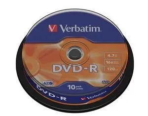 Płyta Verbatim DVD-R Matt Silver Cake Box 10szt.