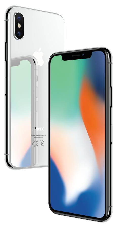 Smartfon Apple iPhone X 64GB (srebrny)