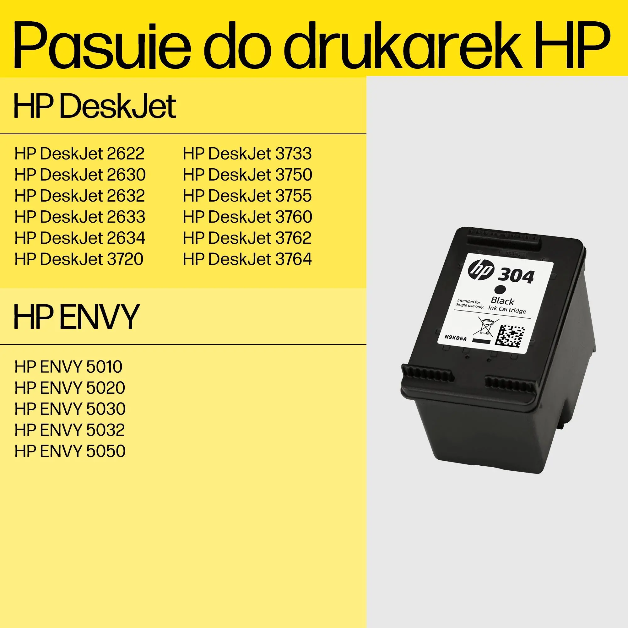 Tusz HP N9K08AE nr 304XL Czarny 5,5 ml