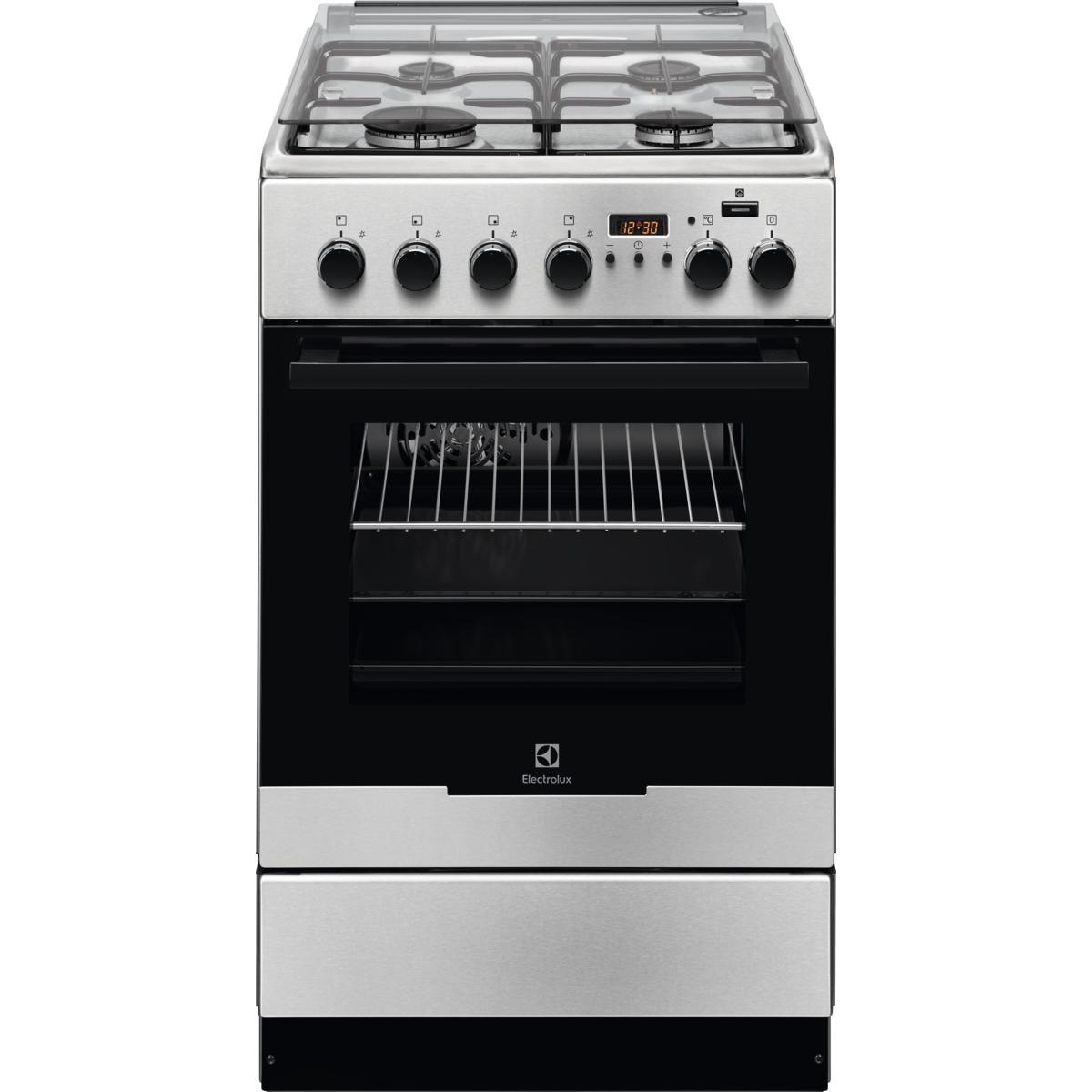 Kuchnia gazowo-elektryczna Electrolux EKK54953OX PlusSteam