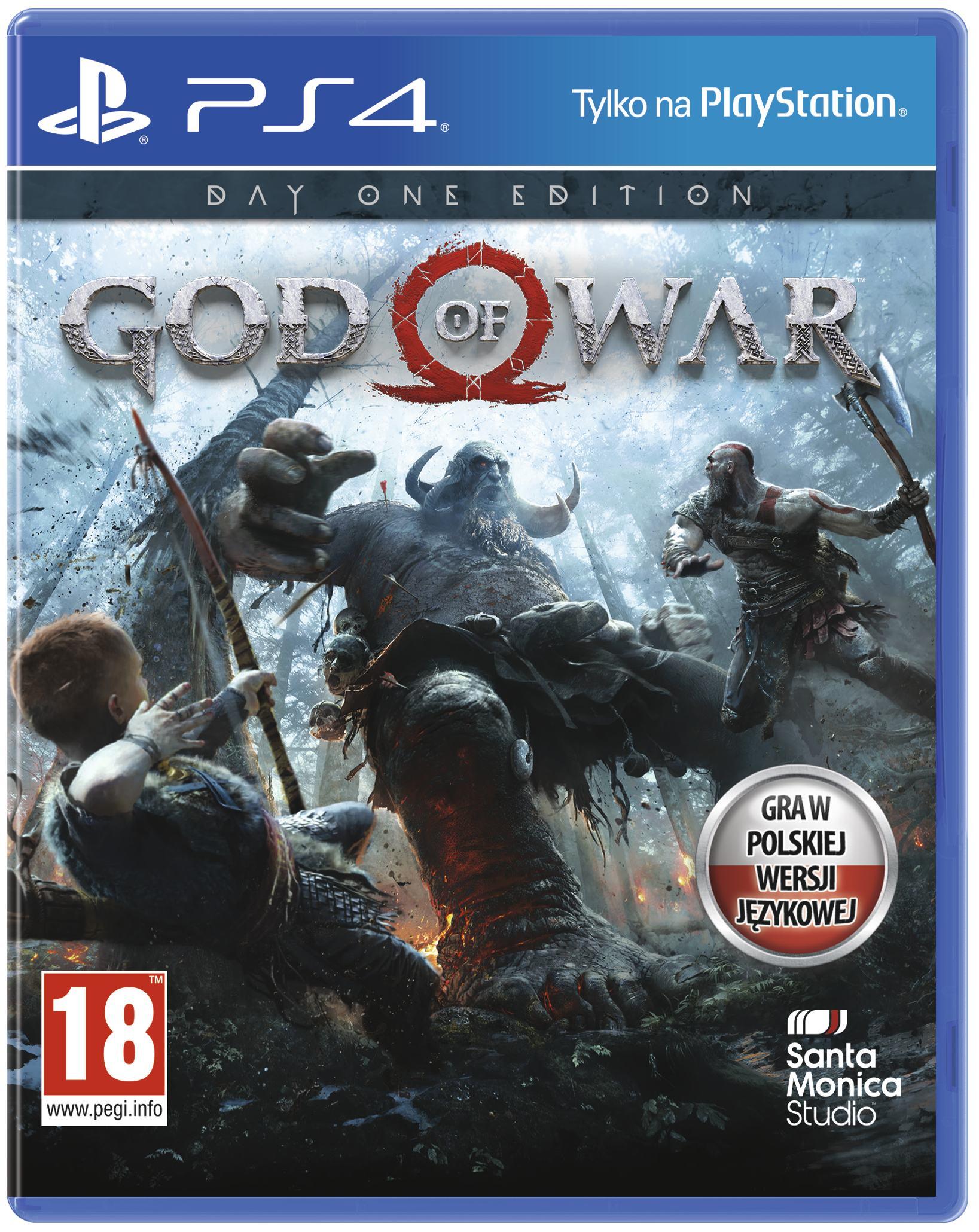 God of War - Edycja Day One Gra na PS4 (Kompatybilna z PS5)