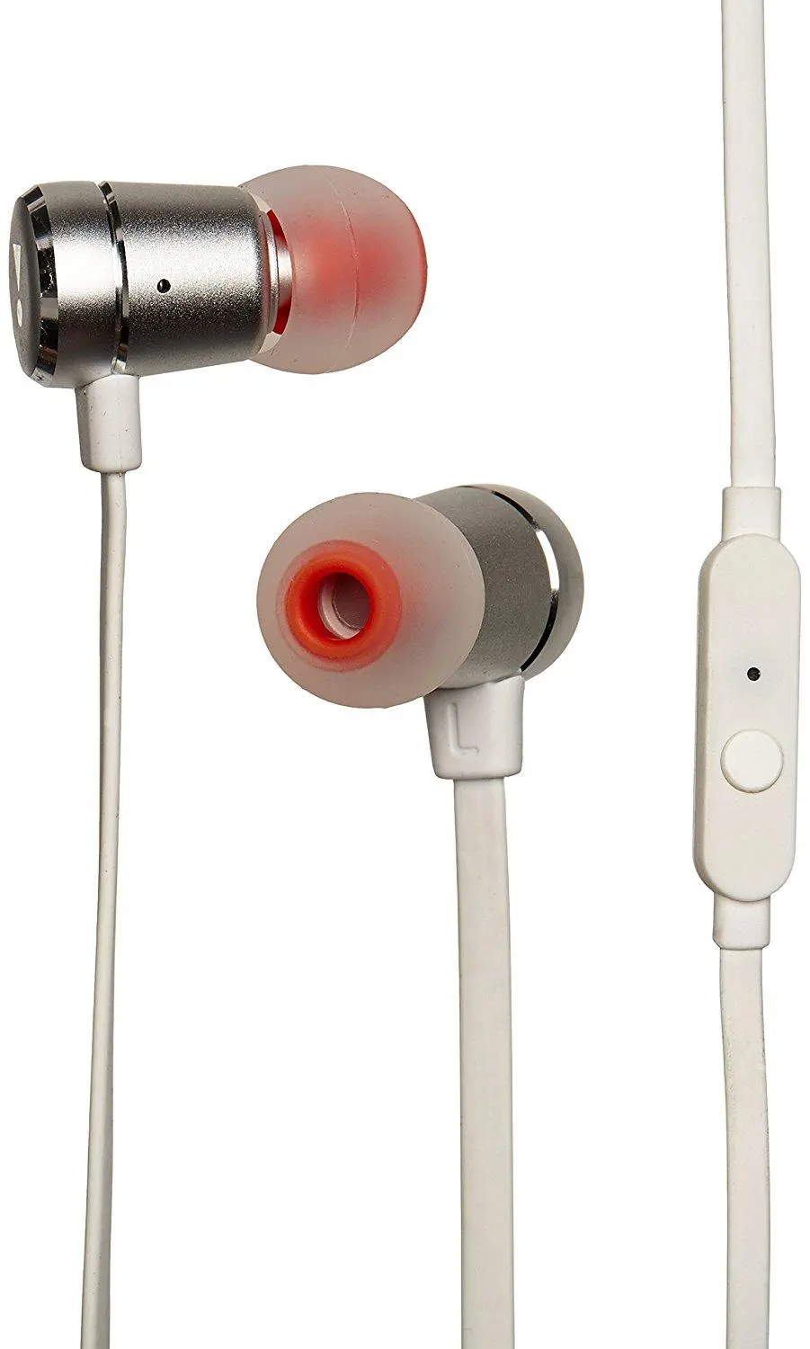 Słuchawki przewodowe JBL Tune 290 Dokanałowe Mikrofon Srebrny