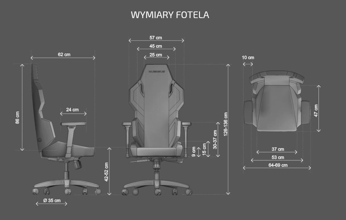 Fotel Quersus E302/XY - EVOS 302 (czarno-żółty)
