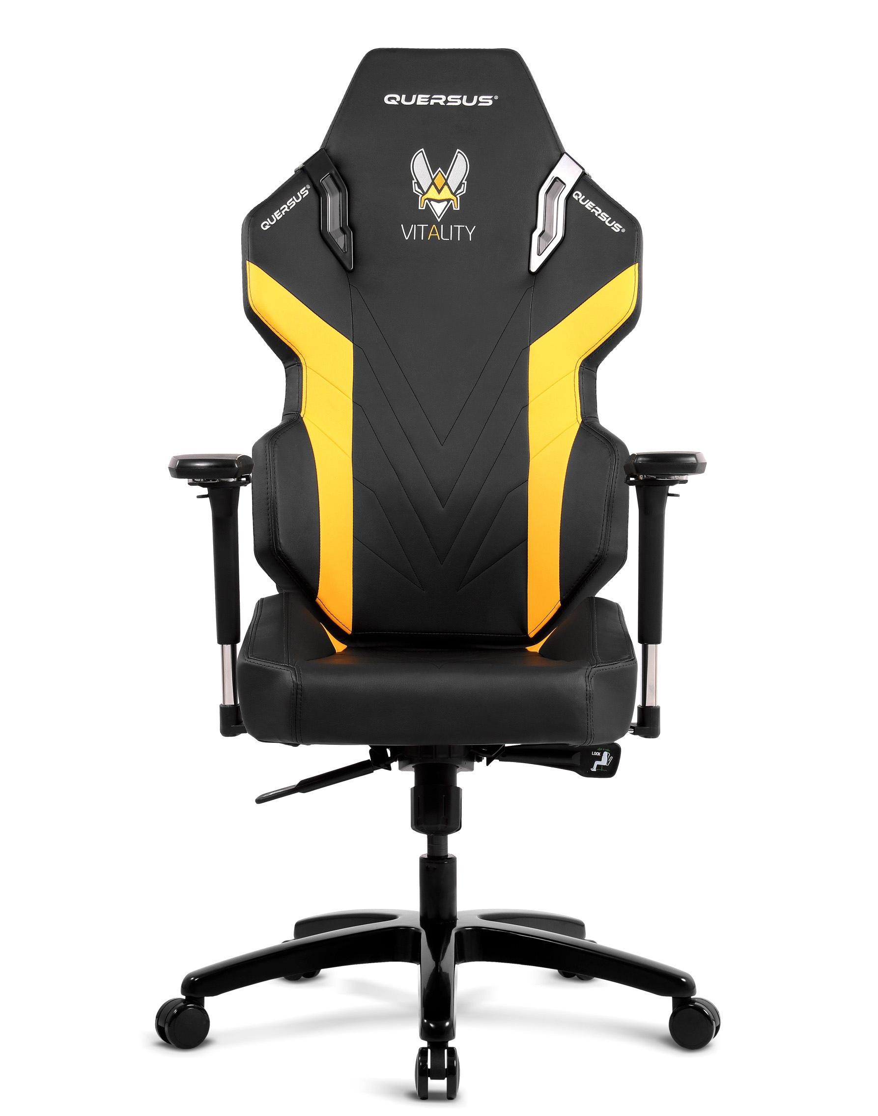 Fotel Quersus E300/VITALITY (czarno-żółty)