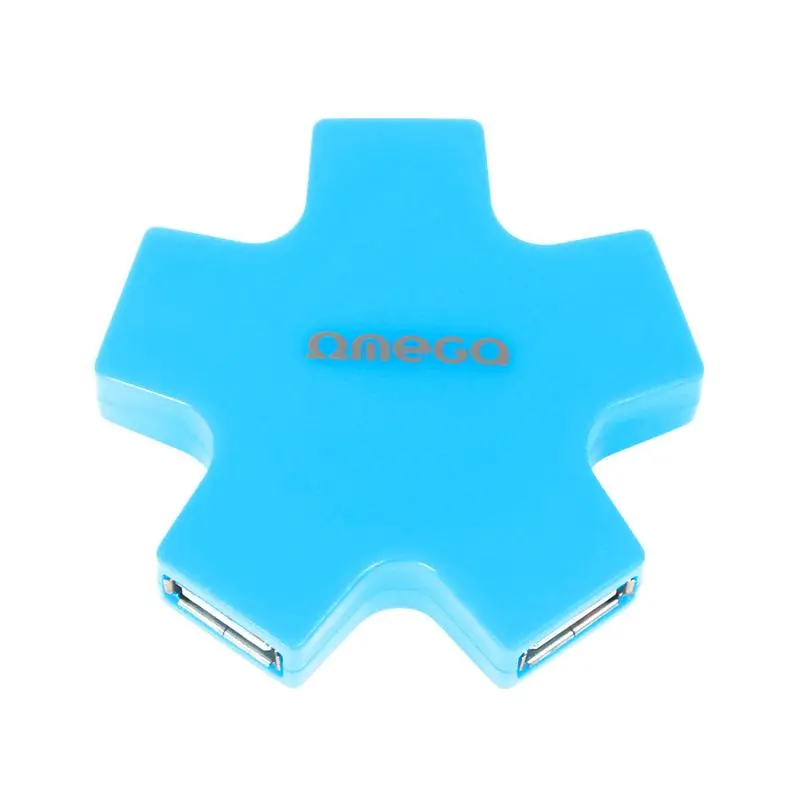 Hub USB Omega OUH24SBL Niebieski