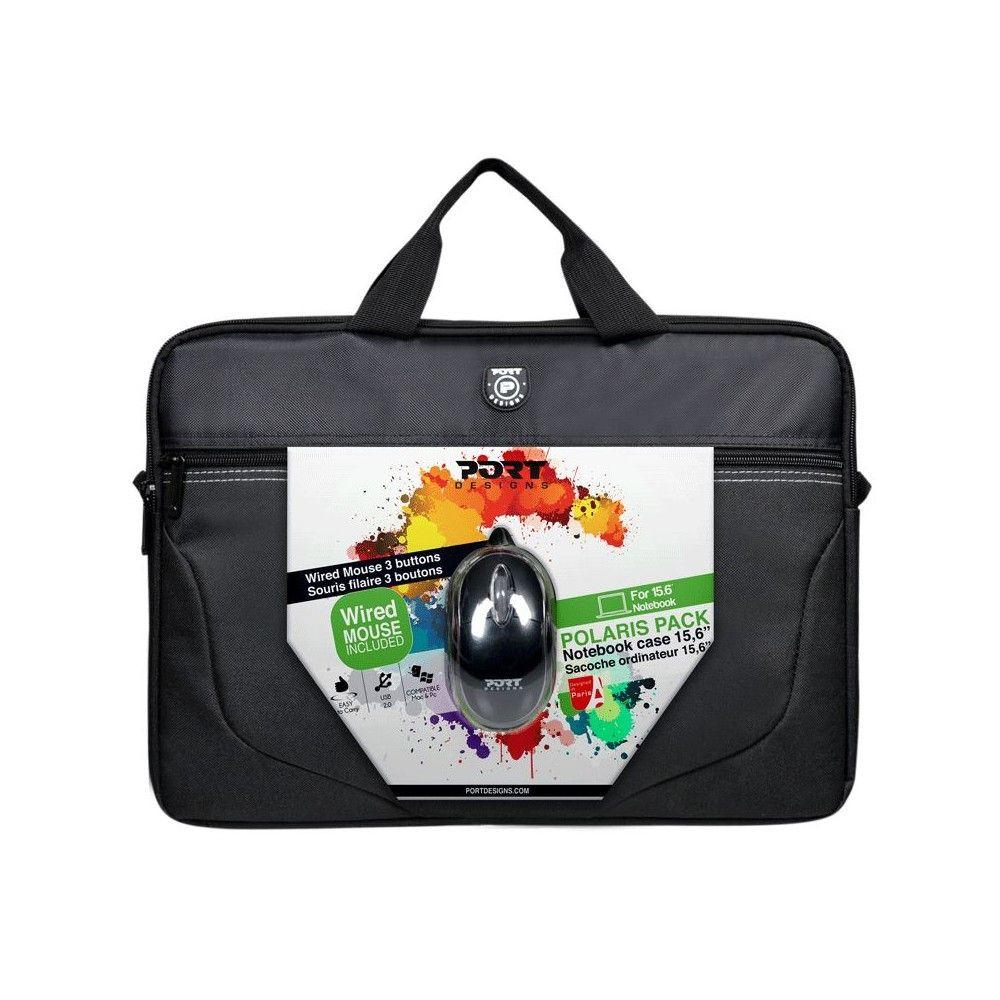 Torba na laptopa Port Designs Polaris II 15,6" + mysz (czarny)
