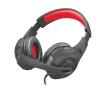 Słuchawki przewodowe z mikrofonem Trust GXT 307 RAVU Nauszne Czarno-czerwony