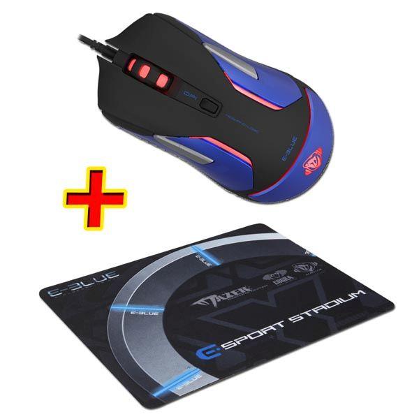 Myszka E-BLUE Auroza Gaming V2 + podkładka