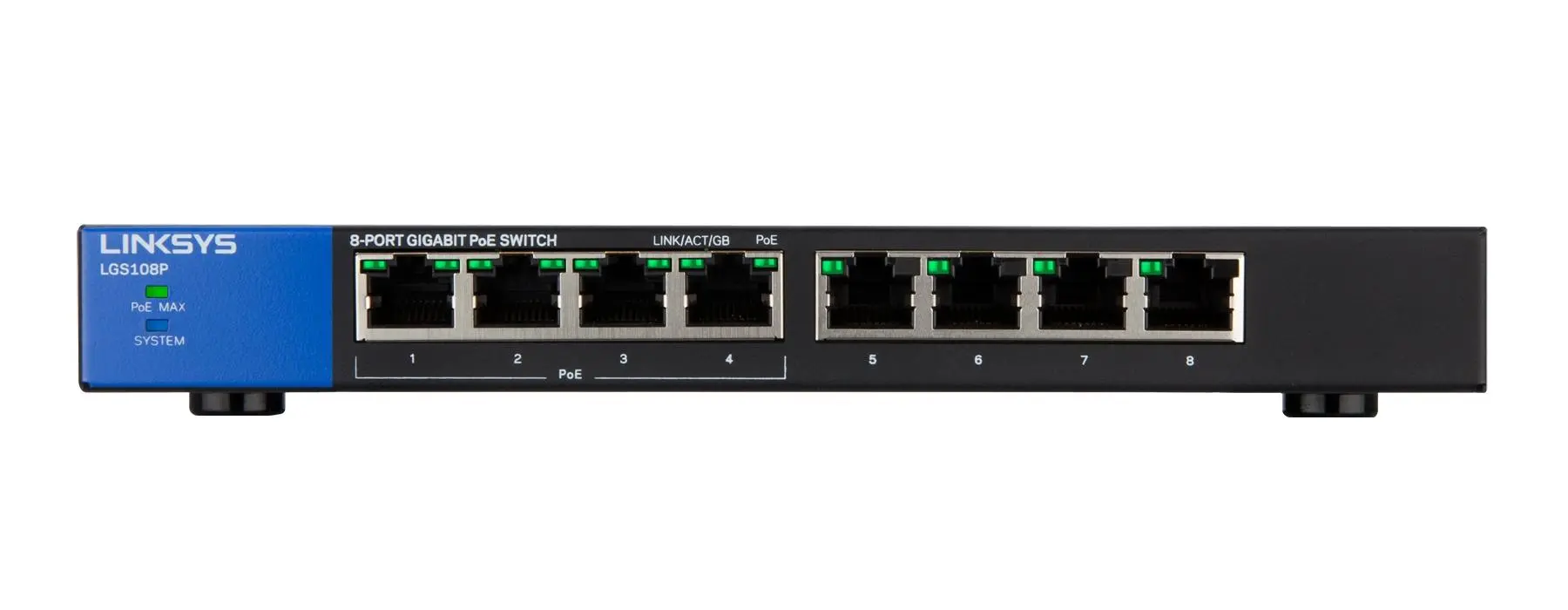 Switch Linksys LGS108P-EU Czarny