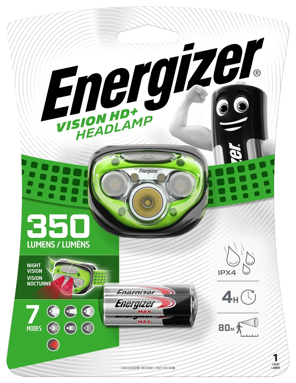 Latarka czołowa Energizer Vision HD+ E300280602/E300280603