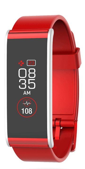 Smartband MyKronoz ZeFit 4 HR Czerwony/Srebrny