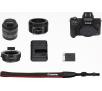 Canon EOS M50 + 15-45mm + 50mm + adapter EF-EOS M (czarny)