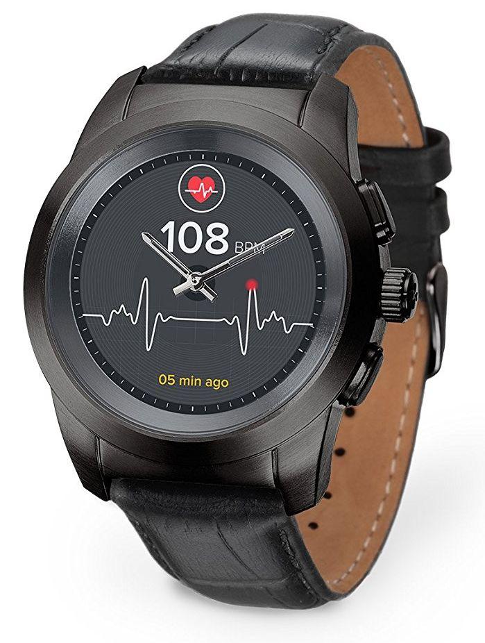 Smartwatch MyKronoz ZeTime Premium petite Czarny/skóra tłoczona