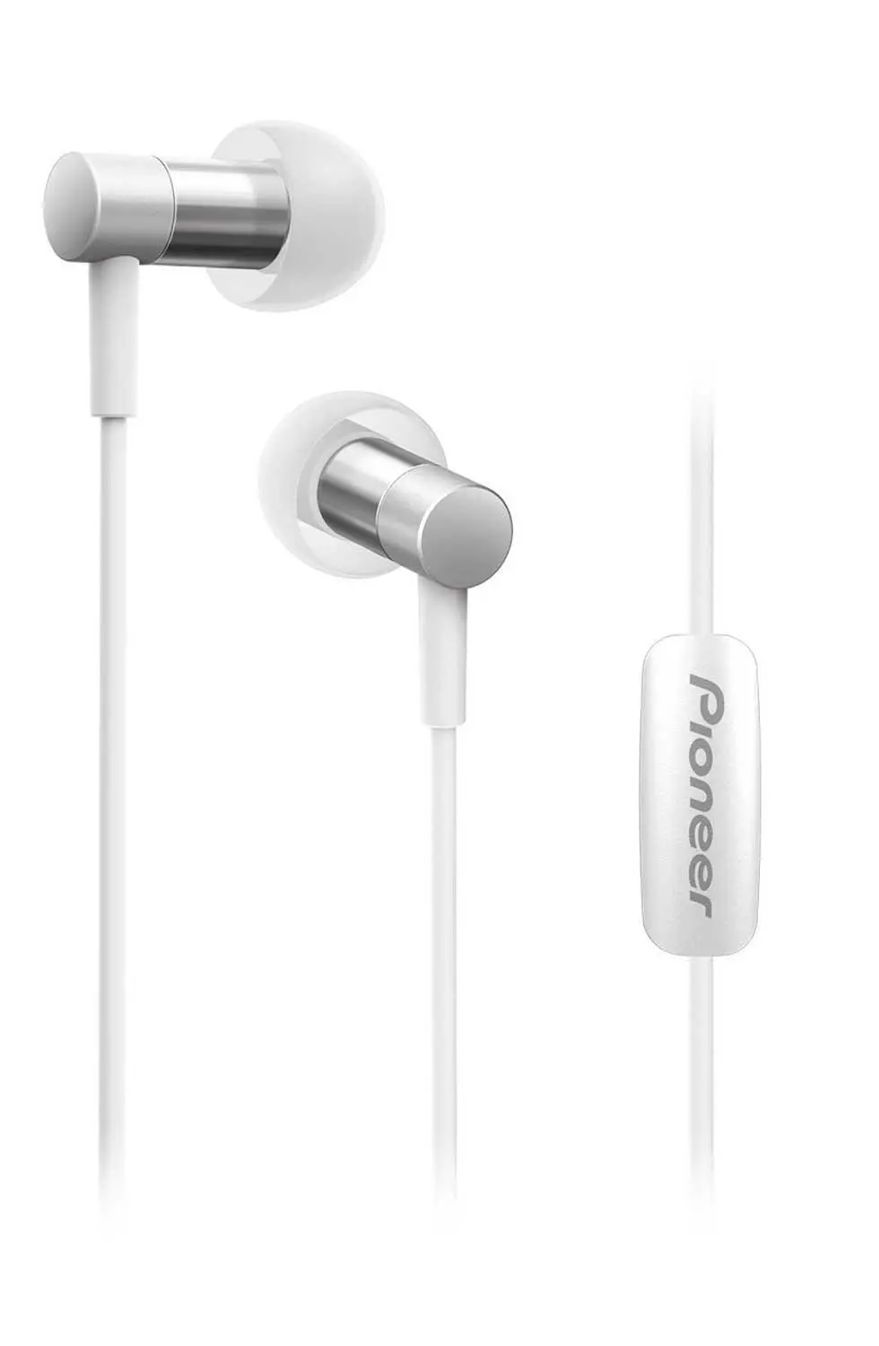 Słuchawki przewodowe Pioneer SE-CH3TS Dokanałowe Mikrofon Srebrny