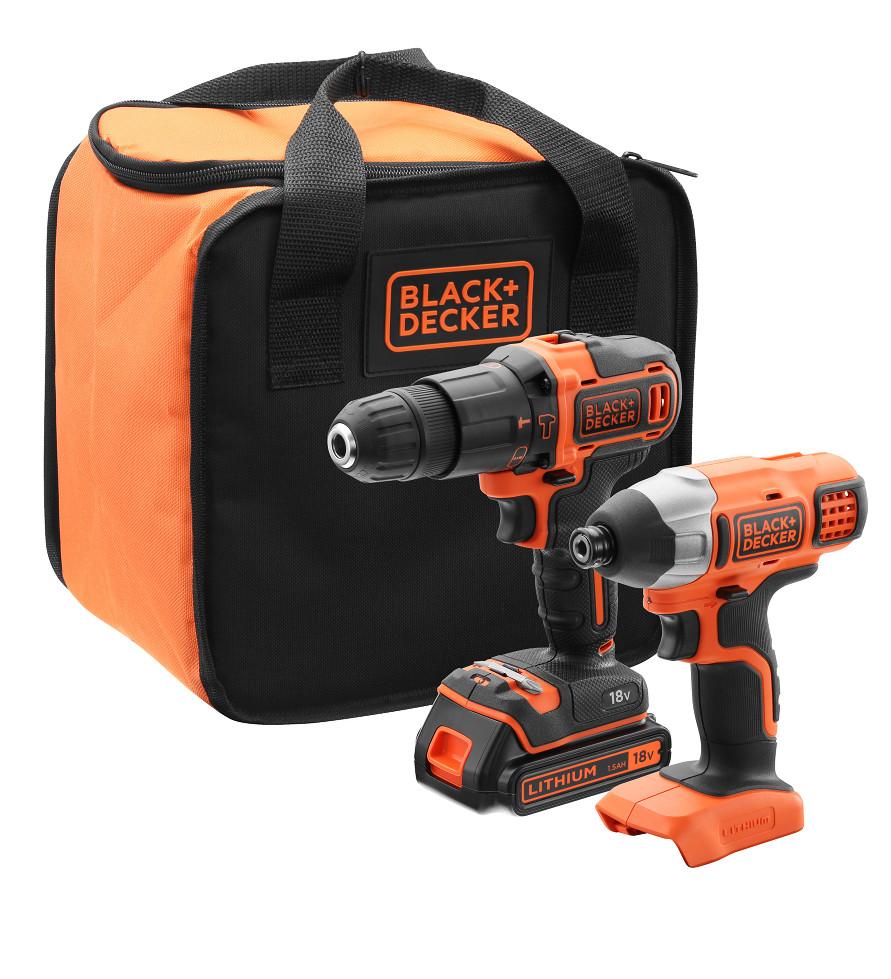 Black&Decker BCK21S1S-QW wiertarko-wkrętarka z udarem + zakrętarka