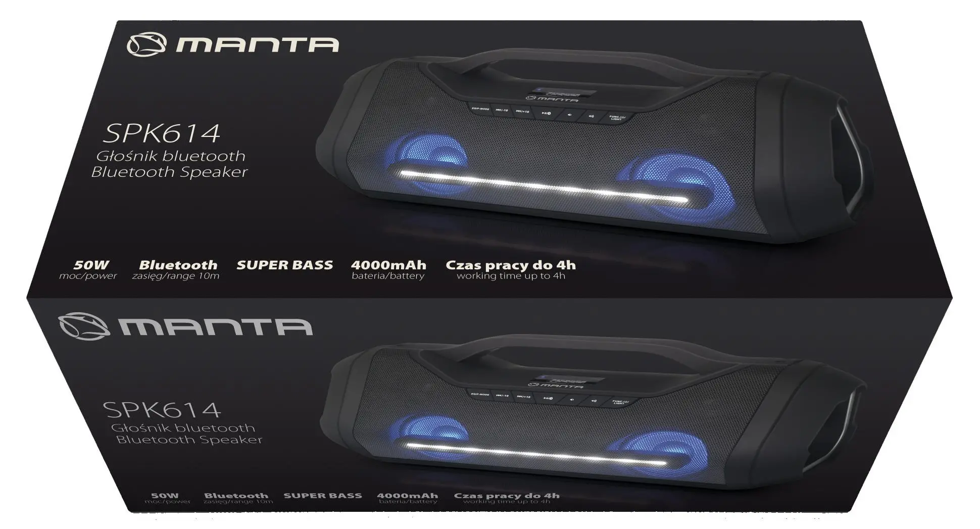 Głośnik Bluetooth Manta SPK614 50W Czarny