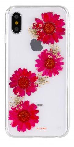 Etui Flavr iPlate Real Flower Paula do iPhone X (czerwony)