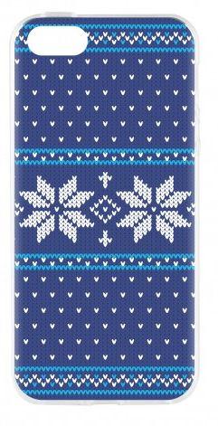 Flavr Case Ugly Xmas Sweater iPhone 5/5s/SE (niebieski)
