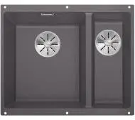 Blanco SUBLINE 340/160-U 523549 Komora z lewej strony Granitowy Szarość skały