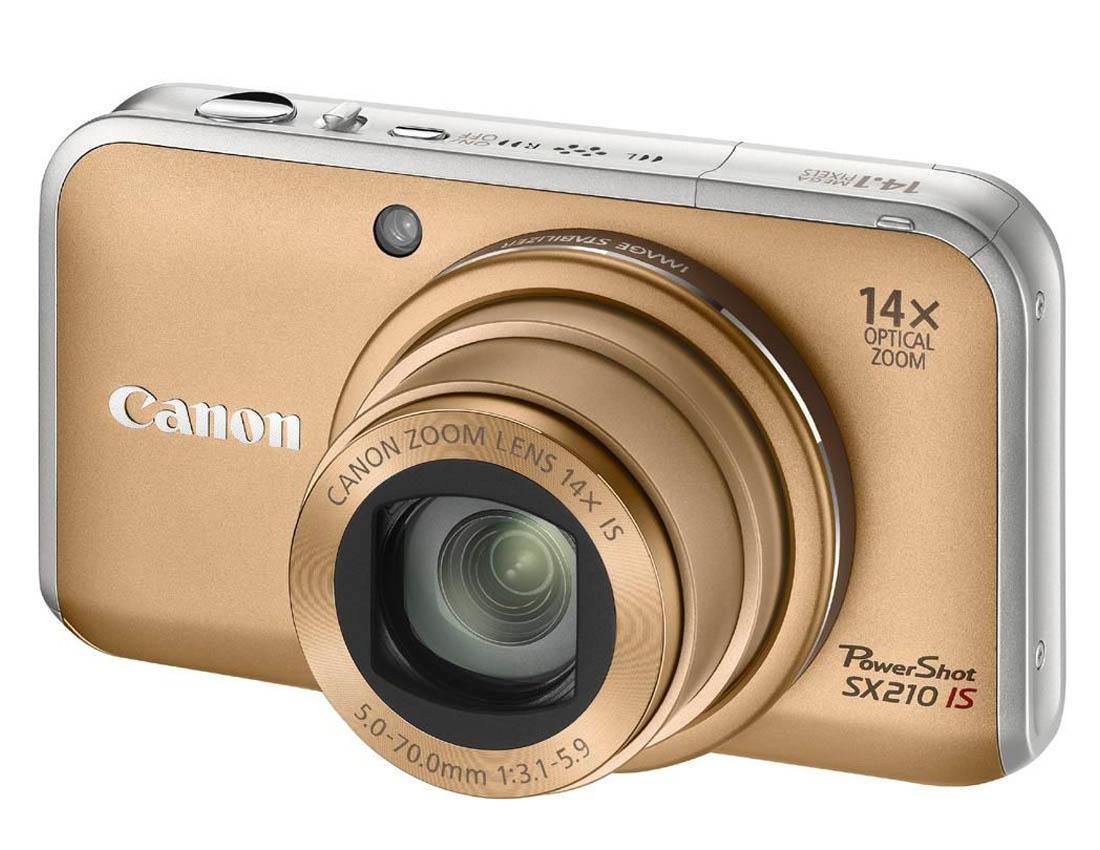 Canon PowerShot SX210 IS (złoty)