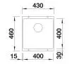 Zlewozmywak Blanco SUBLINE 400-U 523429 Granitowy Tartufo