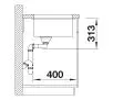 Zlewozmywak Blanco SUBLINE 400-U 523429 Granitowy Tartufo