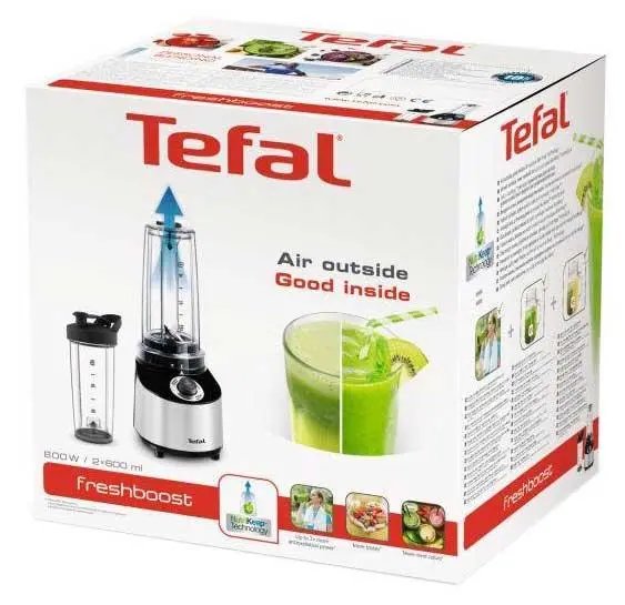 Blender kielichowy Tefal Mini Vacuum Freshboost BL181D31 0,6l 2 butelki