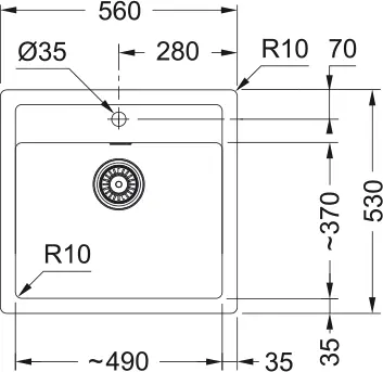 Zlewozmywak Franke Sirius SID 610 Tectonite Onyx