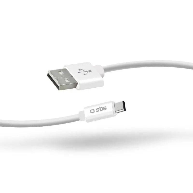 Kabel SBS TECABLPOLOTYPECW USB typ C silikon POLO 1,5m Biały
