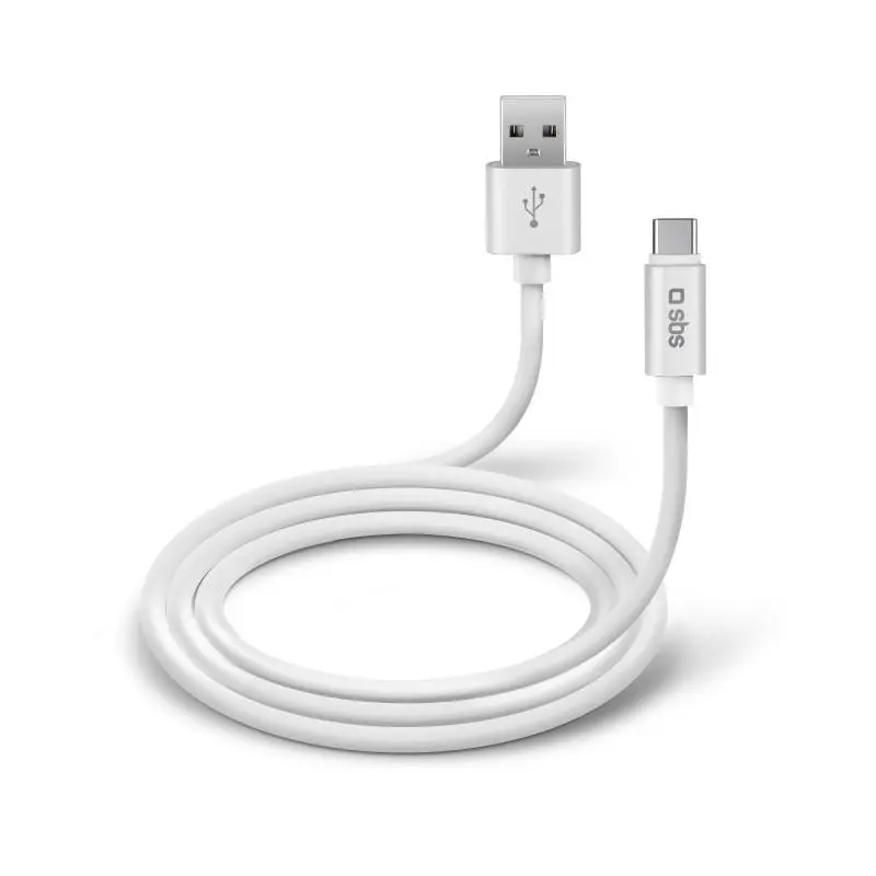 Kabel SBS TECABLPOLOTYPECW USB typ C silikon POLO 1,5m Biały
