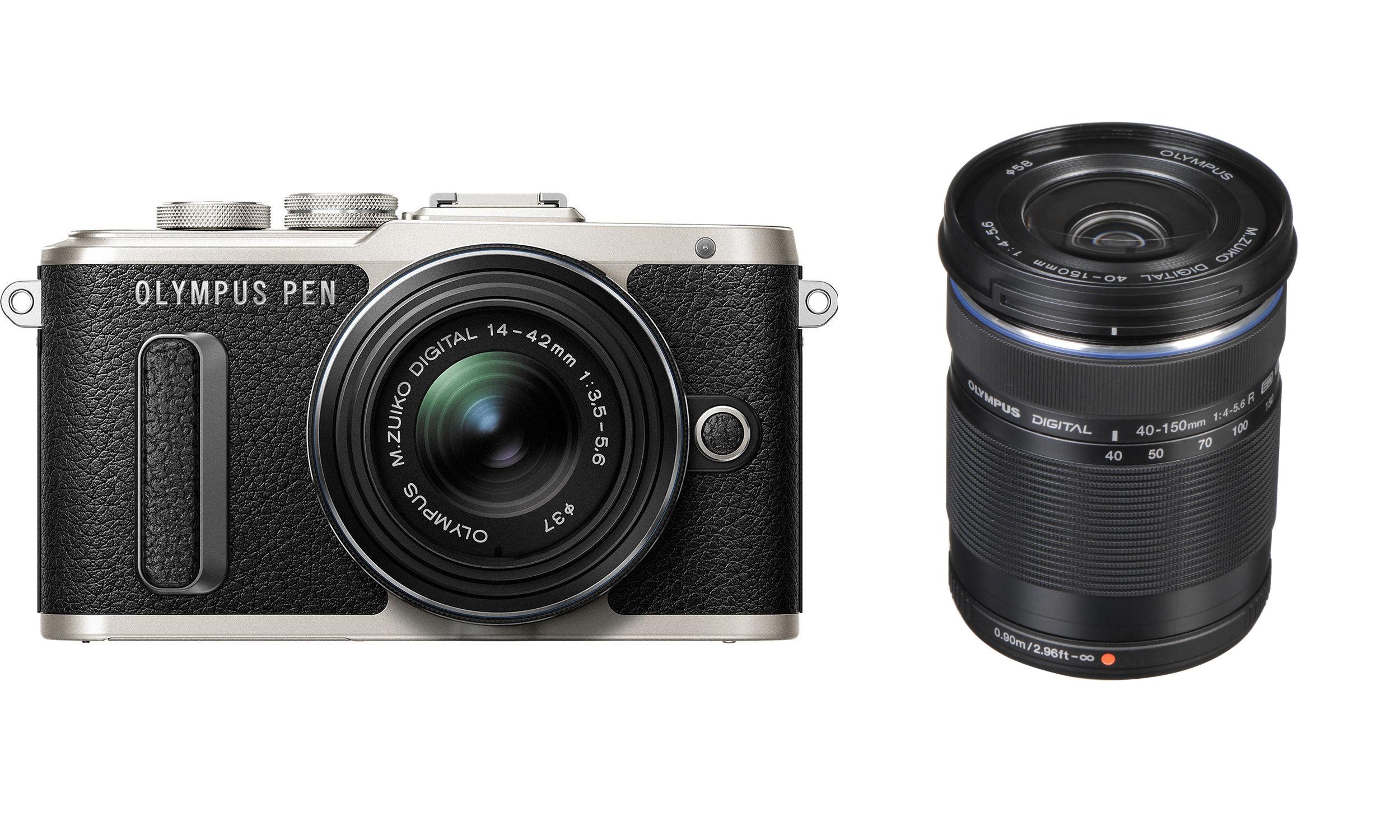 Aparat Olympus PEN E-PL8 + 14-42mm EZ + 40-150mm (czarny)