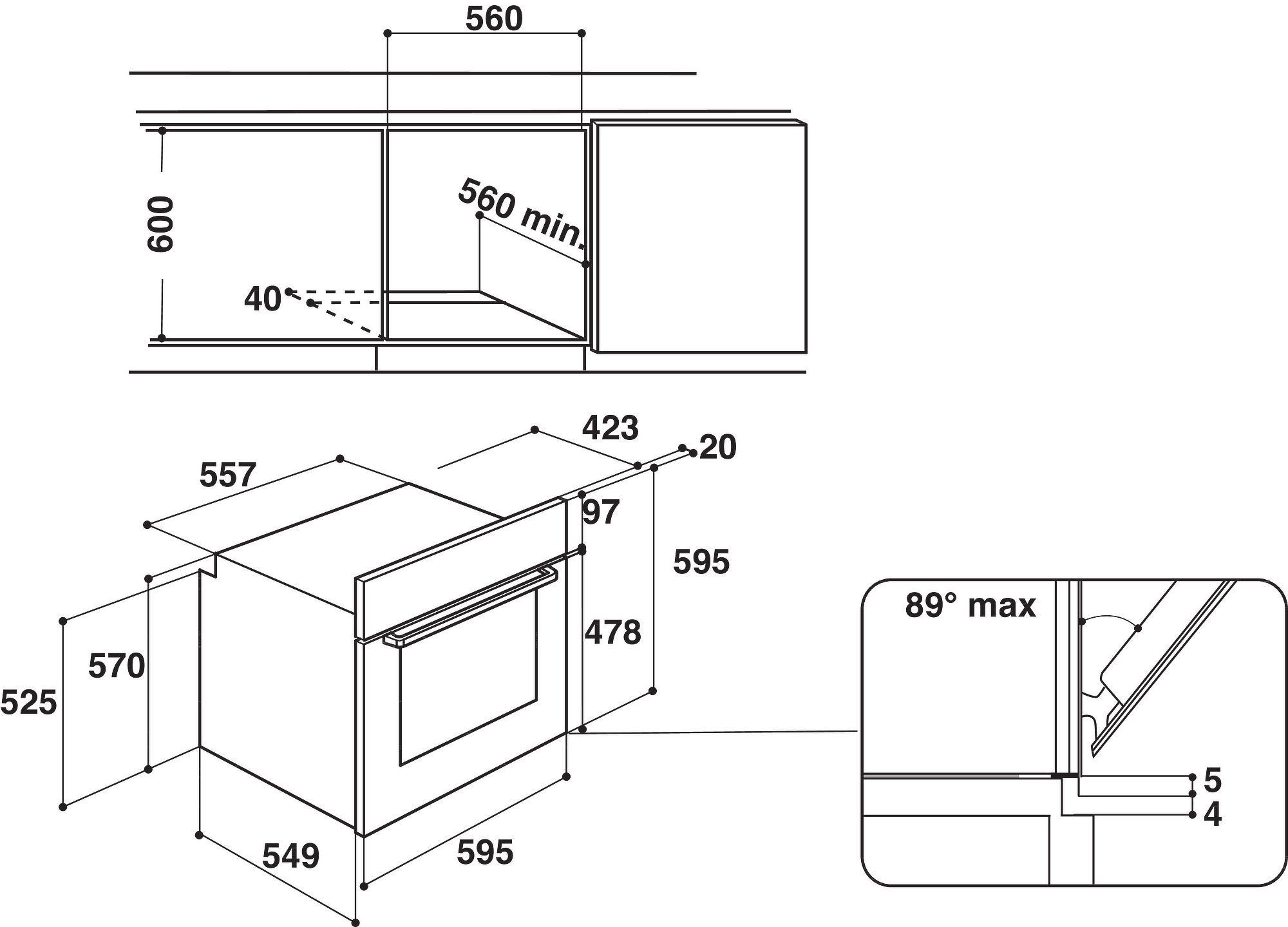 Piekarnik gazowy Hotpoint-Ariston GA2 124 IX HA Srebrny-stal