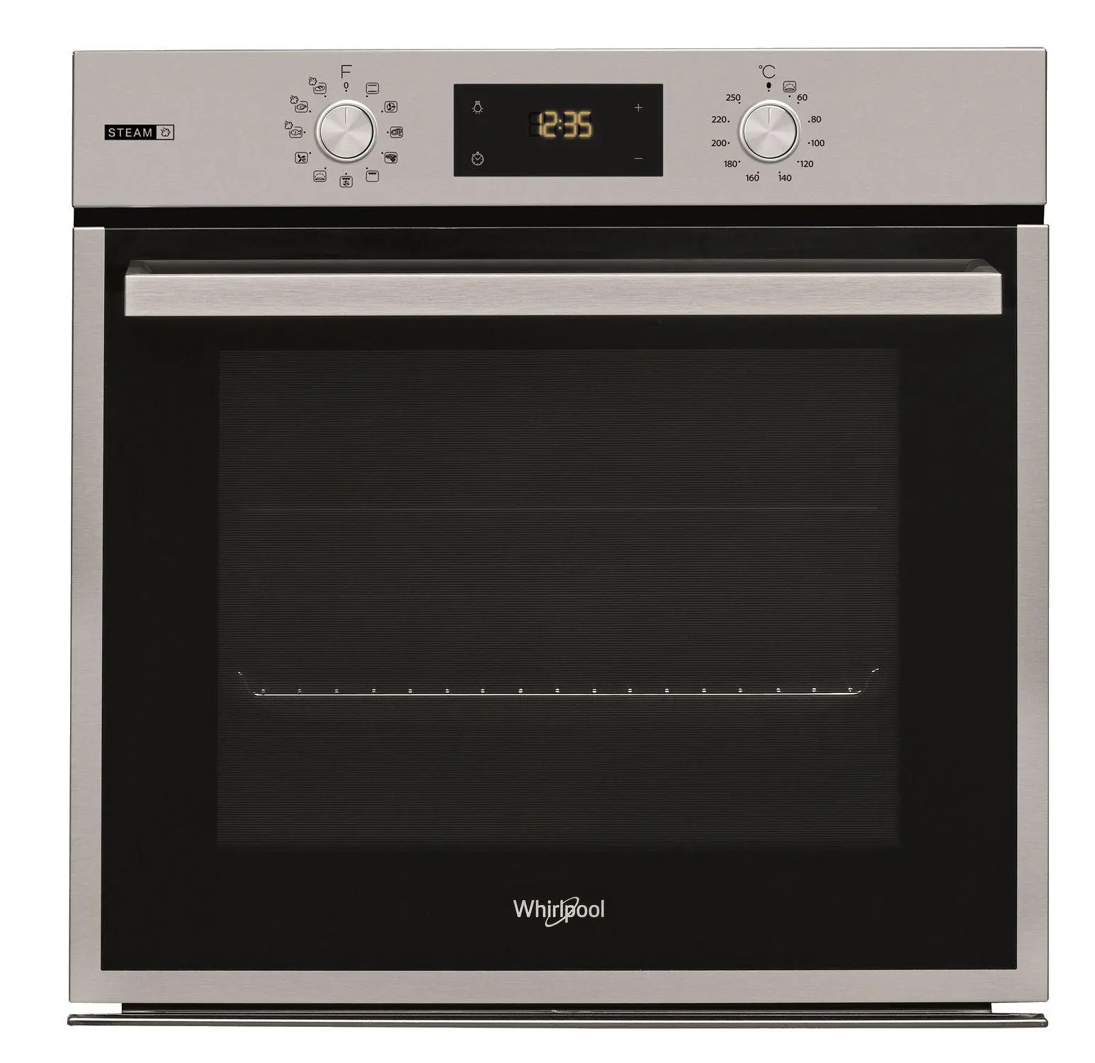 Piekarnik elektryczny parowy Whirlpool OAS KN8V1 IX Termoobieg Srebrny