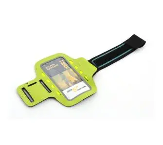 Etui Platinet Sports LED Armband 43707 Zielony do 5"