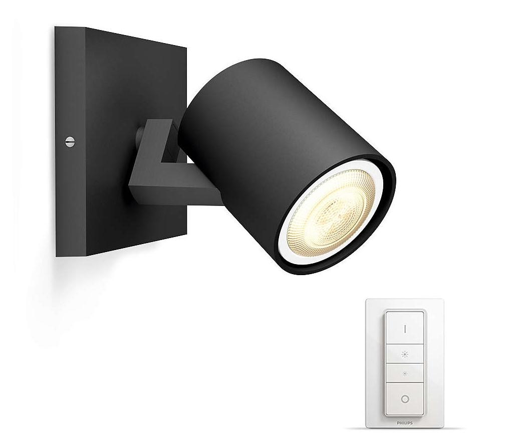 Philips Runner Hue Single Spot Black 53090/30/P7