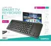 Klawiatura membranowa Omega Wireless Smart TV Keyboard Czarny