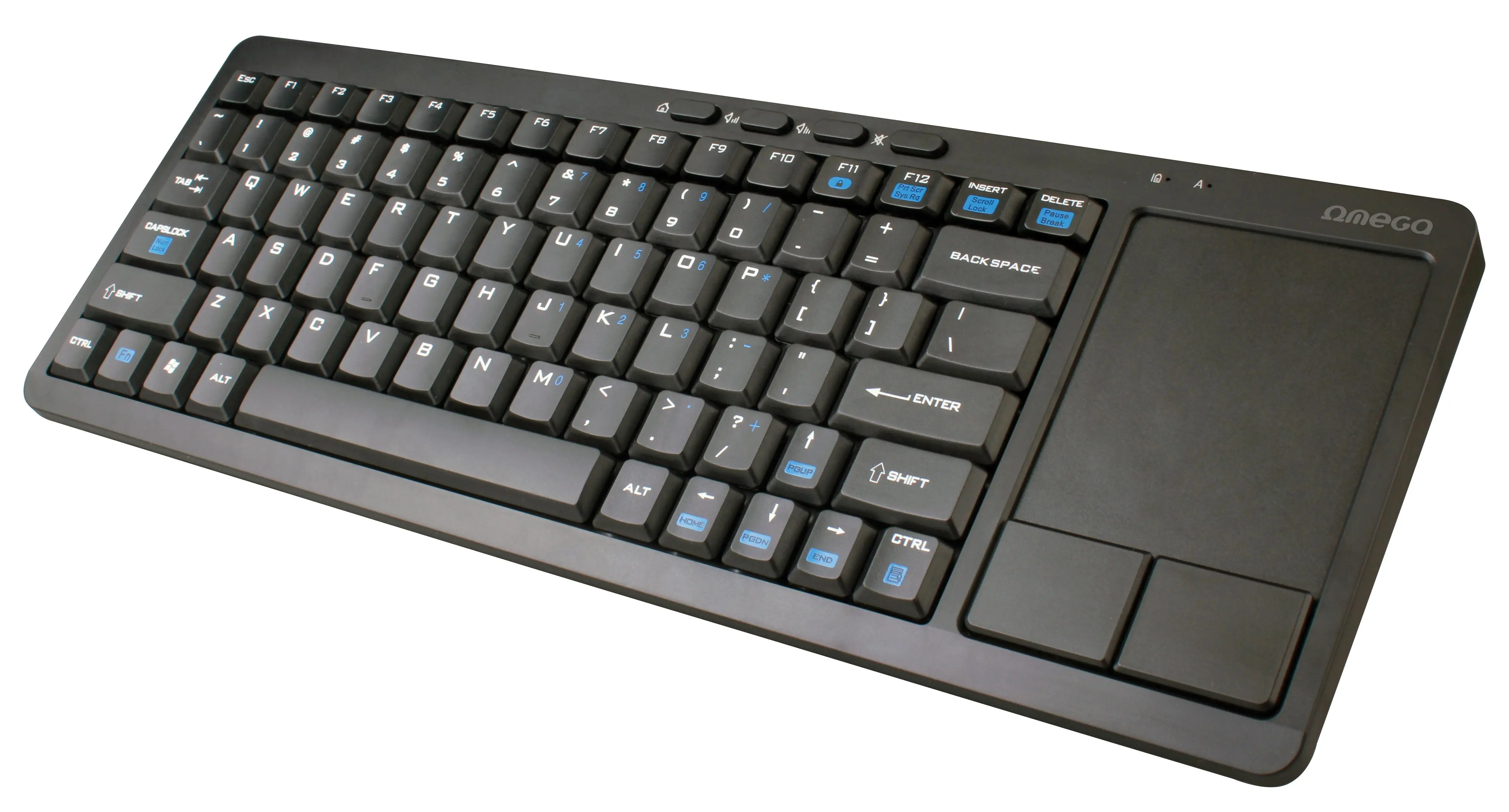 Klawiatura membranowa Omega Wireless Smart TV Keyboard Czarny