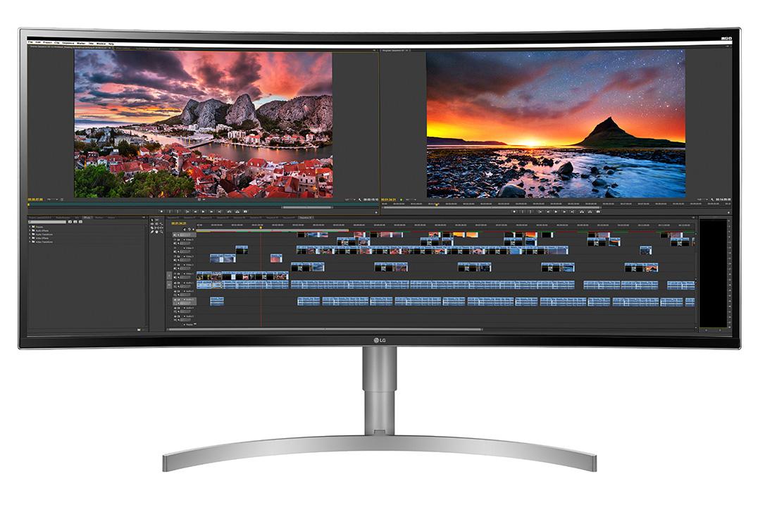 Monitor LG 38WK95C-W - gamingowy - + - zakrzywiony - 38" - 4K - 75Hz - 5ms