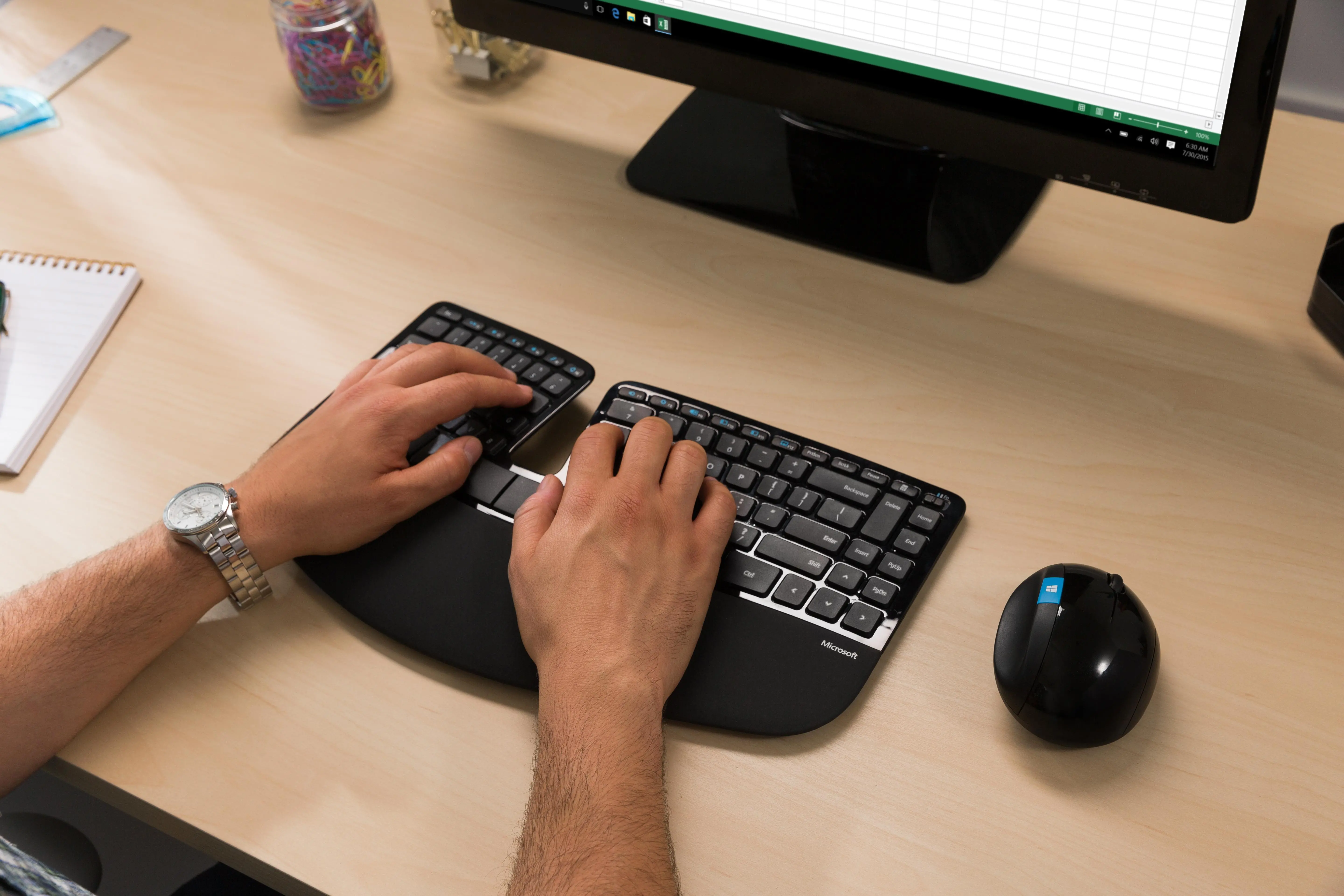 Klawiatura membranowa Microsoft Sculpt Ergonomic Desktop Czarny