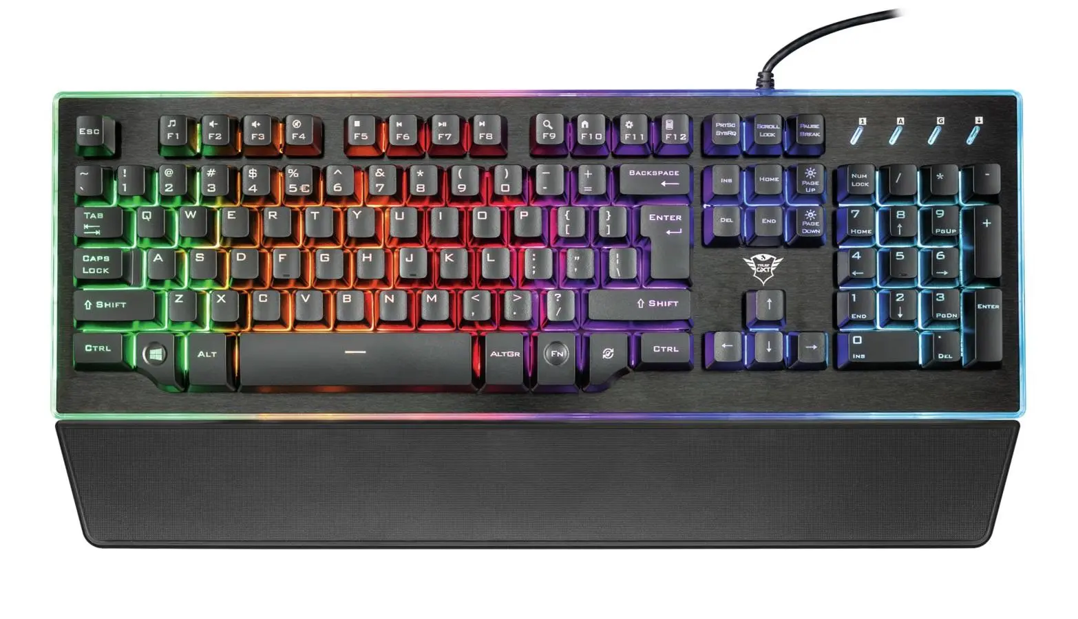 Klawiatura pół-mechaniczna Trust GXT 860 Thura Czarny