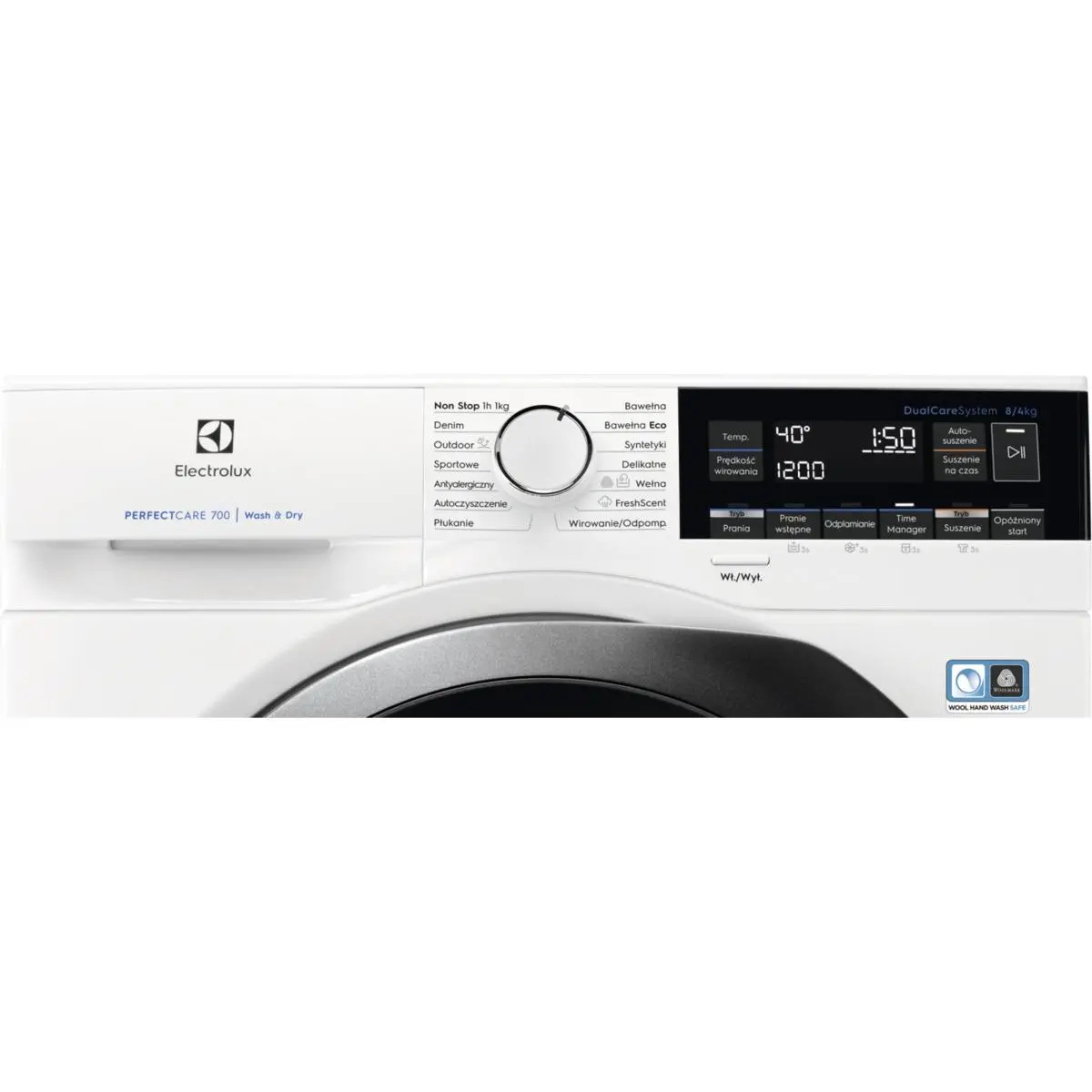 Pralko-suszarka Electrolux 700 SteamCare EW7W368SP 57,2cm 8kg/4kg