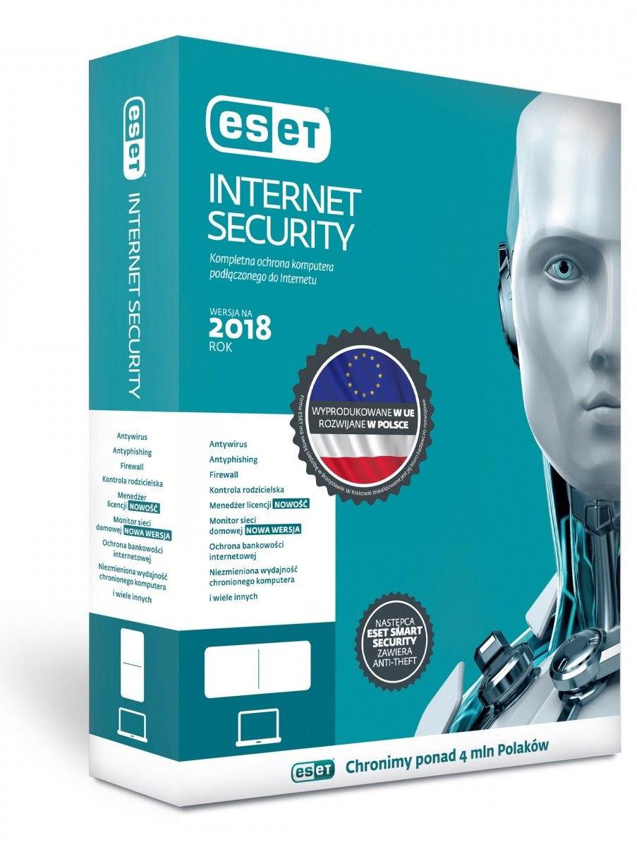 Eset Internet Security PL Box kontynuacja 1stan./12m-cy